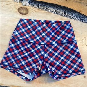 Born Primitive Athletic Red and Blue Performance Shorts